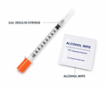 10 Pack Insulin Syringes & Alcohol Wipes